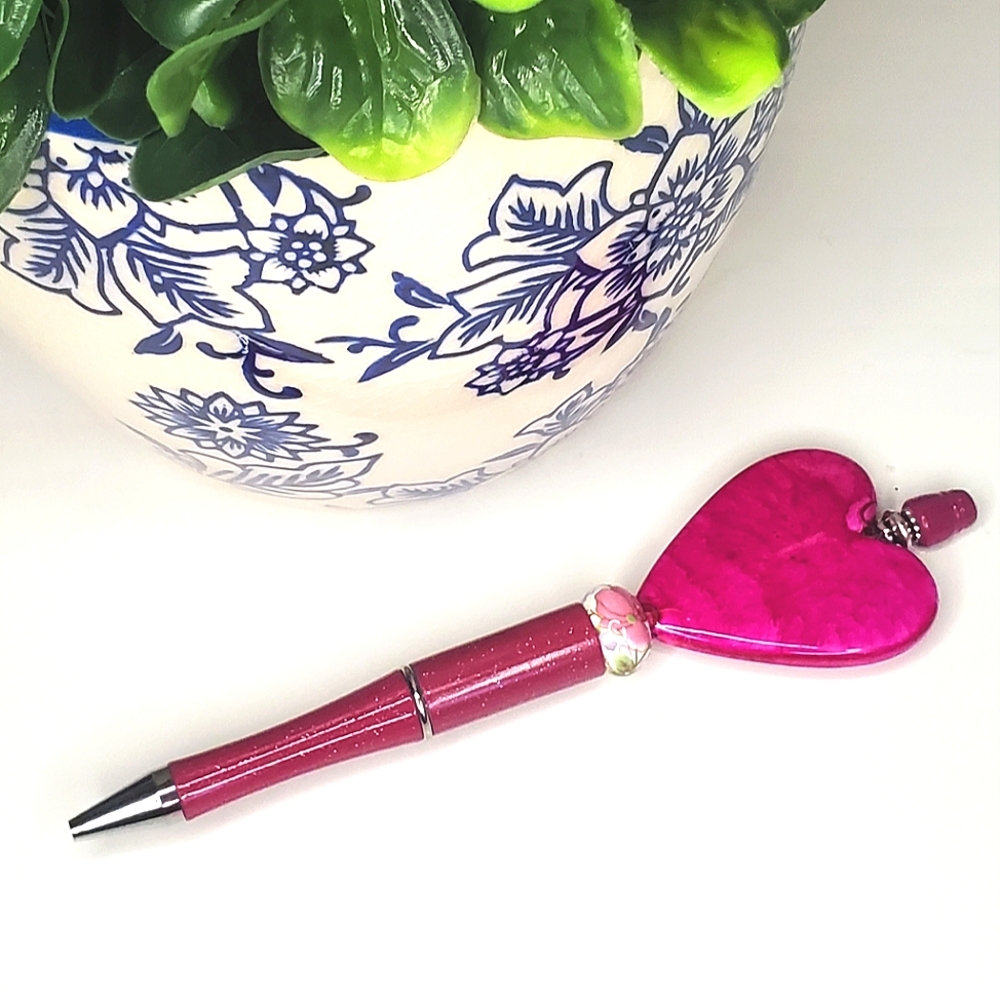 Amaranth Beaded Pen